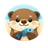 Cute flat cartoon deer face avatar icon with friendly expression for reviews section